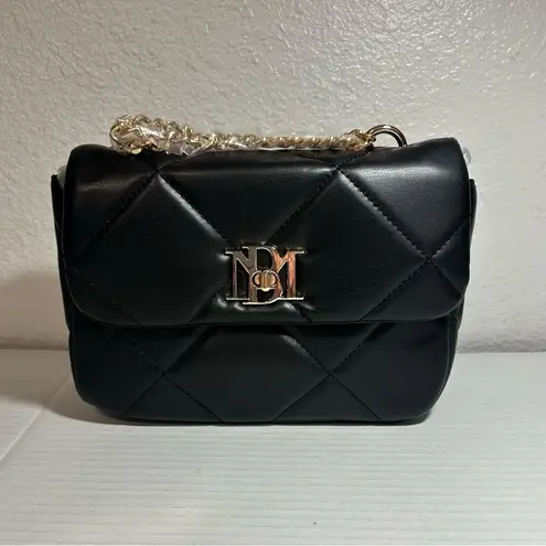 Badgley Mischka Badgley Mischka Small Bag Women’s Black Chain Crossbody Quilt Vegan Leather New
