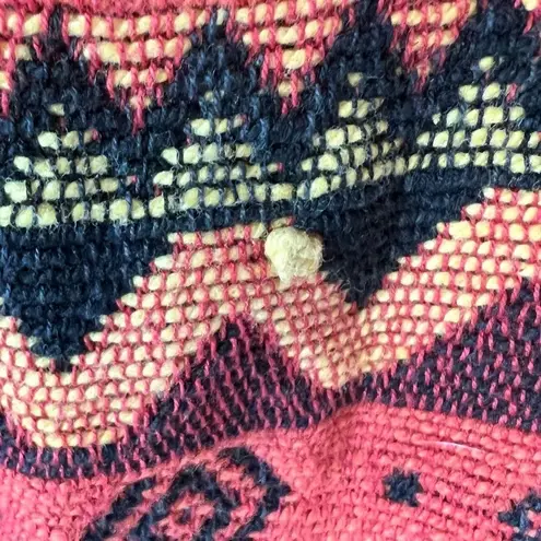 Vintage New Identity Southwest Cropped Gaucho Tapestry Blanket Jacket Orange Size M