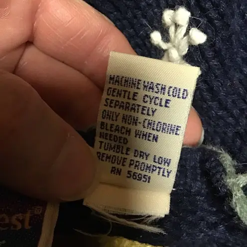 Retro Y2K snowman holiday cardigan sweater Size M