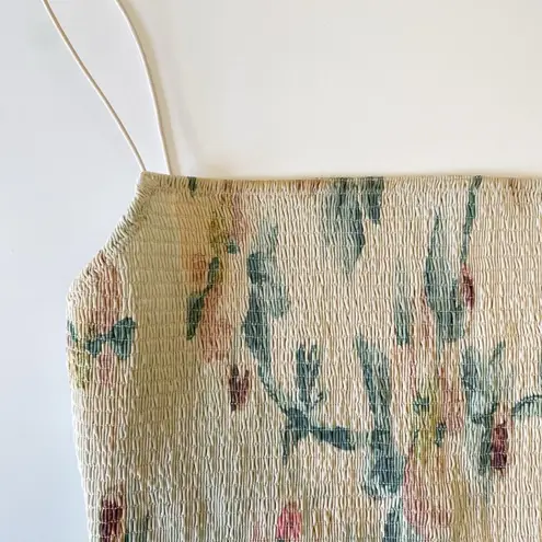 TOTEME One Piece Smocked Swimsuit in Washed Floral Size XL Retail $290