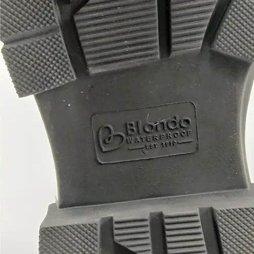 Blondo Plaka Waterproof Platform Hiking Boots Womens 6M Black Lug Sole Gorpcore