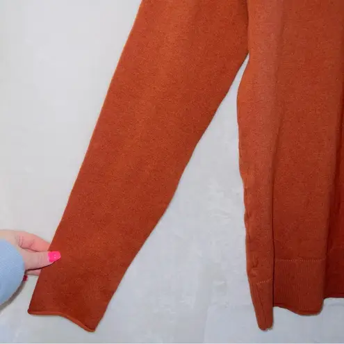 Duluth Trading Co. Orange Long Sleeve Turtleneck Sweater size medium