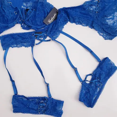 Frederick's of Hollywood Lana Lucia Lace 3pc Lingerie Set New With Tags