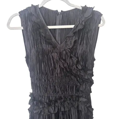 SAINT ART Willa‎ Ruffled Maxi Dress Black Small