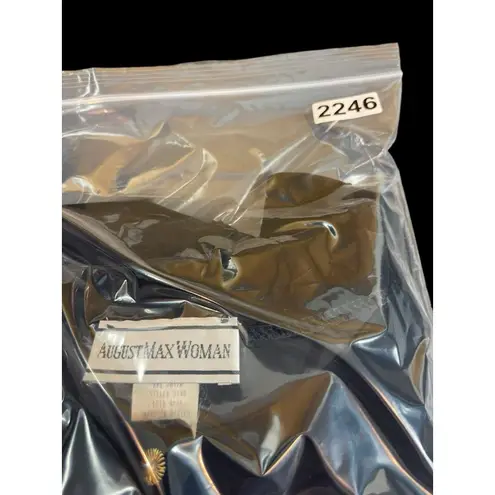 August Max Woman 20W Black Velvet Button Front Cardigan Top Evening Soft Luxe