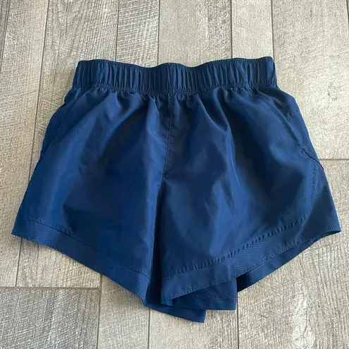 Athletic Works Size Small Navy Blue High-Waist Athletic Shorts