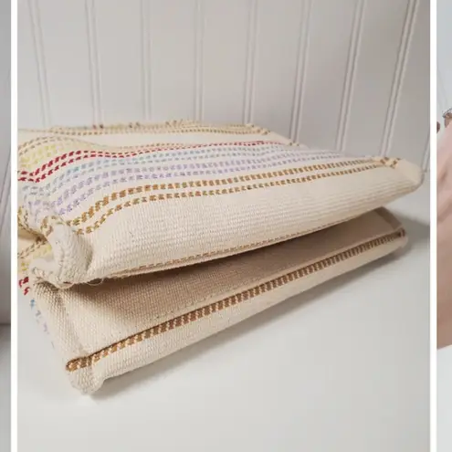 MSGM Multicolor Striped Women's Bag NWT logo casual designer fall luxury $300 Black