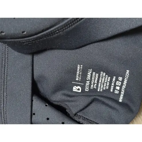 Buffbunny sports bra womens X small black criss cross back supportive