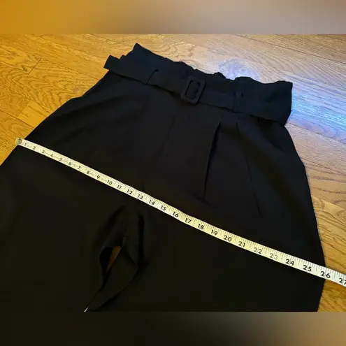 New Black Ankle belt high waist trousers size L Size L