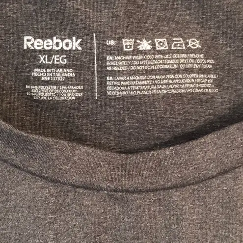 Reebok Bundle 2 Items 1 Women’s  Athletic Top X Large Gray & Sports Top Tek Gear