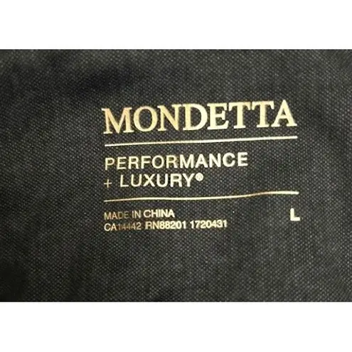 Mondetta L Black Performance Leggings Pockets Ankle Length Luxury Fit Sporty Gym