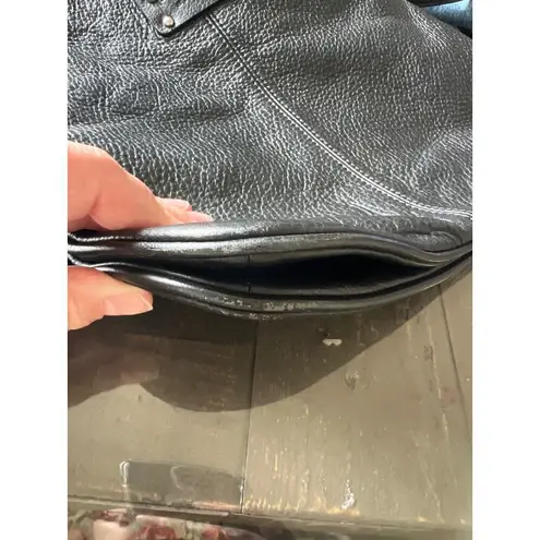 Pelle Studio Black Leather Crossbody Purse