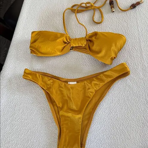 Zimmermann Wylie Halter Bikini orange. Size 0 US 4, $260