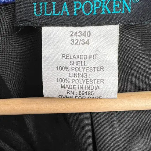 Ulla Popken Blue Embroidered Relaxed Fit Jacket Blouse Top Plus Size 32/34 New