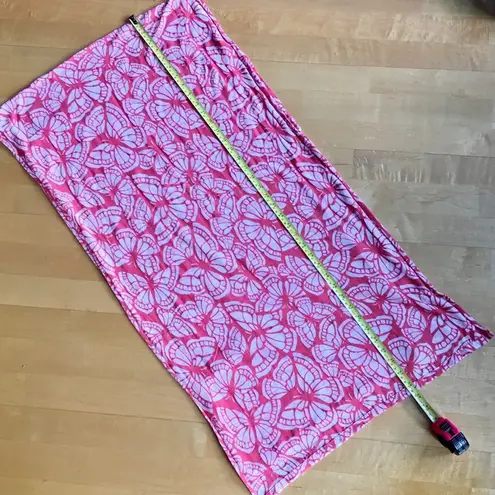 Butterfly Burnout Semi Sheer Scarf, Orange, White Orange