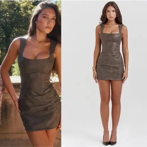 House Of CB NWOT ‘Pandora’ Mocha Corset Mini dress sz XS