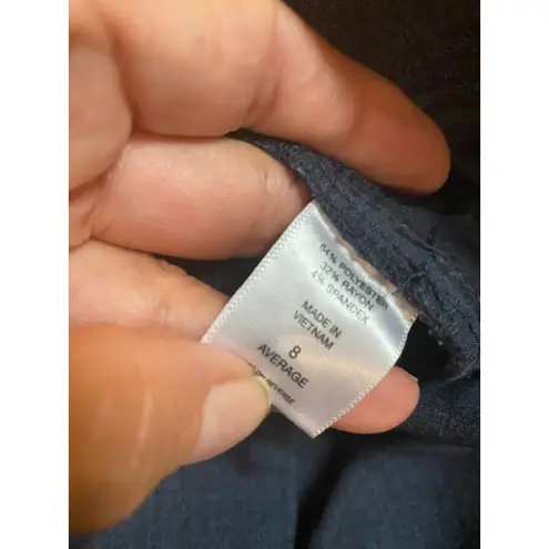 New York & Co Navy Pants 8 Blue