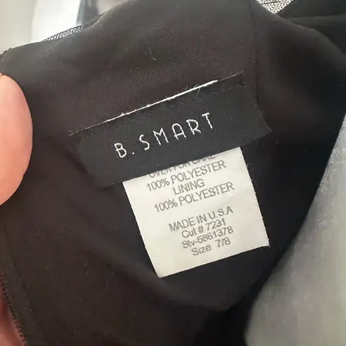 B. Smart Vintage  Whimsical Black and Pink Asymmetrical Hem Dress