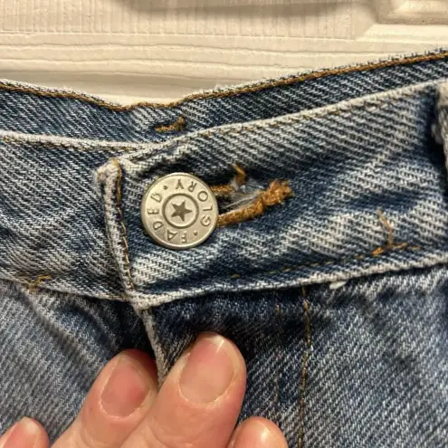 Faded Glory VTG  Womens Jean Shorts Blue Pockets Light‎ Wash High Rise Denim 12