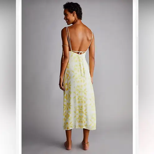 Free People Third Form Women's Yellow/White Ring Out Slip Dress Size 4 Yellow