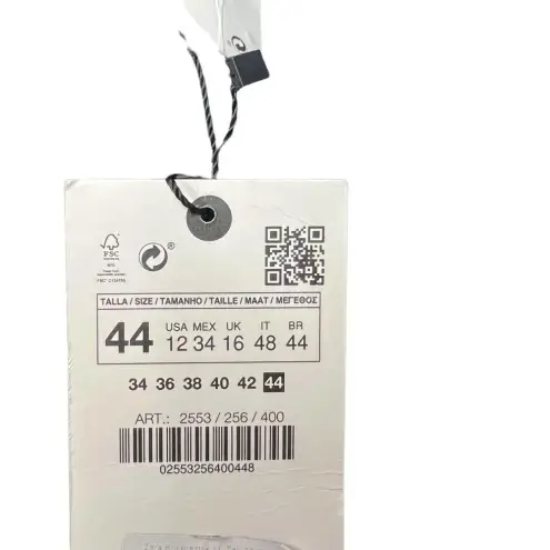 ZARA  Cropped ZW Premium Straight Leg Dark Wash Jeans‎ Blue Size US 12