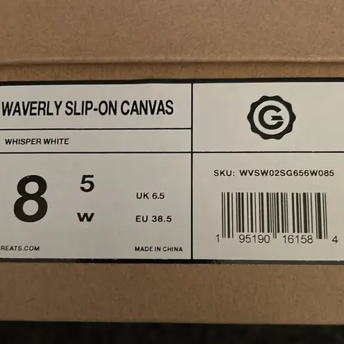 Greats Brand The Wooster Slip On Platform Leather Sneaker Size 8.5 New in Box White