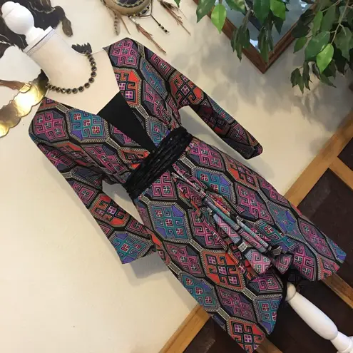 Mara Hoffman geometric print silk summer dress
