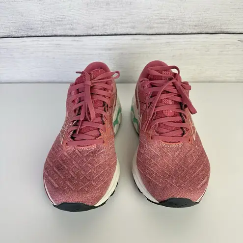 Mizuno Wave Inspire 18 Pink Rosette Snow White Running Shoes Women's Size 7.5 US