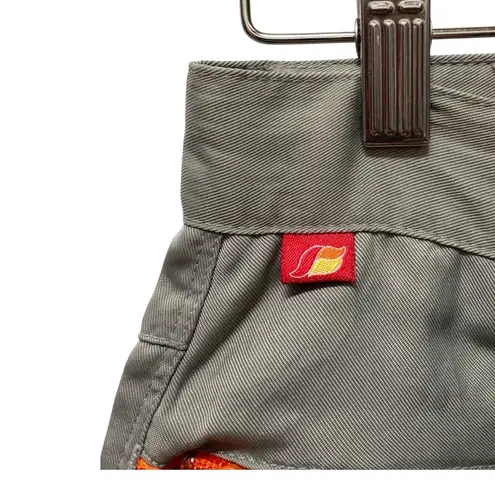 Vintage Kikwear Y2k Wide Leg Parachute Pants Size 28 Gray