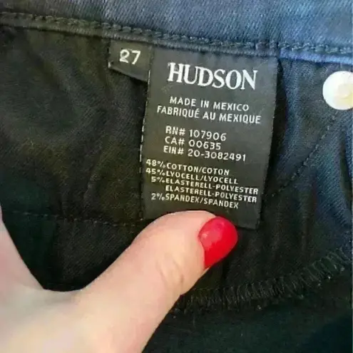Hudson Jeans Black Hudson high rise jeans in size 27