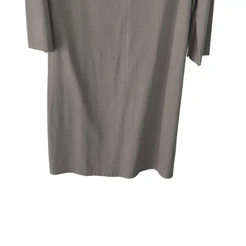 Garnet Hill Women's Size Medium Grey Modal Blend Soft Tee Shirt Dress