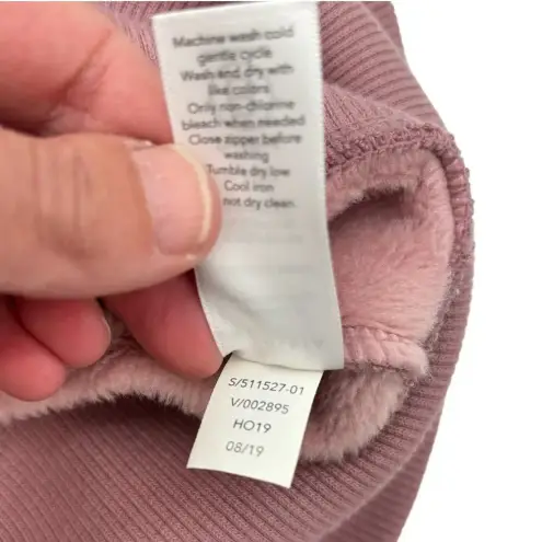 Athleta  Cozy Karma 1/4 Zip Sweatshirt Dress Dogwood Mauve‎ Pink Size XS