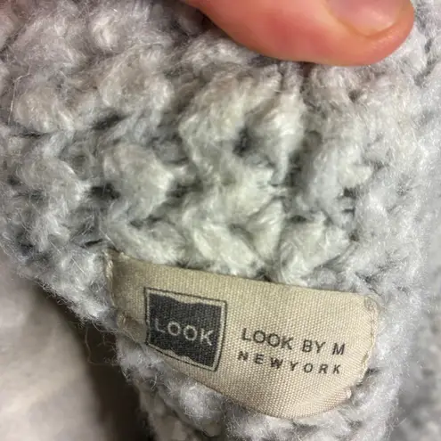 Look By M New York Women's Cozy Shawl Collar Cardigan Sweater One Size Gray Size M