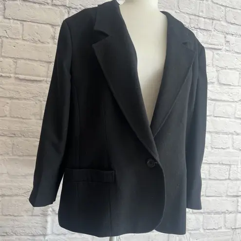 Pendleton Woolen Mills Vintage 100% Virgin Wool Women’s Lined Black Blazer 22W