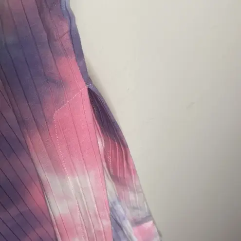 Heartloom Blair tie dye side slit ribbed skirt size S