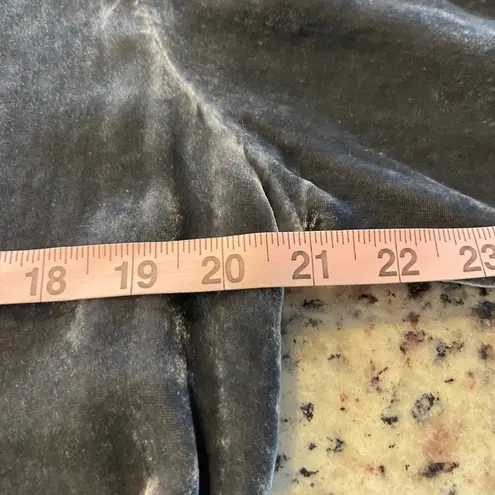 XCVI Women's Velvet Open Front Cardigan Jacket Silvery Gray Medium