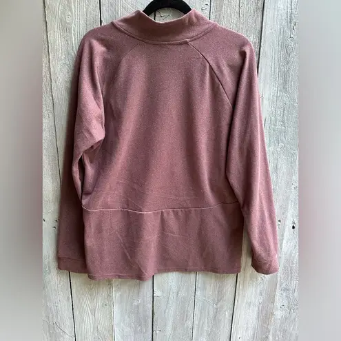 Kyodan Women’s  Outdoor Mock Neck Fleece Pullover Sweatshirt Size Extra Large EUC