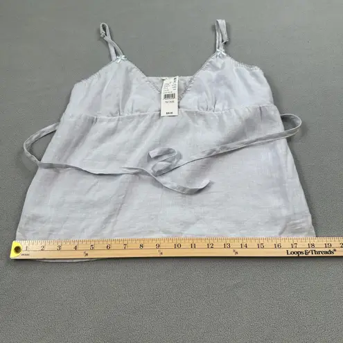 John Galt NWT Cami Top 1 Size Light Blue with Tie Waist Casual V Neck Bow Pacsun