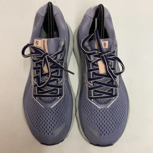 Brooks  GHOST 12 Grey Peach navy 9 US MEDIUM A29