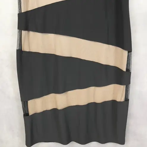 R & M Richards Womens Dress Size 14 Sheer Mesh Illusion Party Cocktail Evening