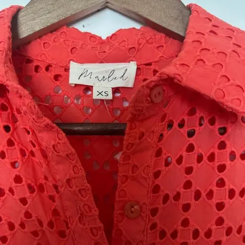 Marled Women's Eyelet Button