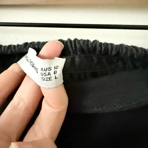 Faithfull the Brand La Loza Strapless Linen Top in Black Size 8