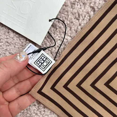 TOTEME signature monogram silk scarf