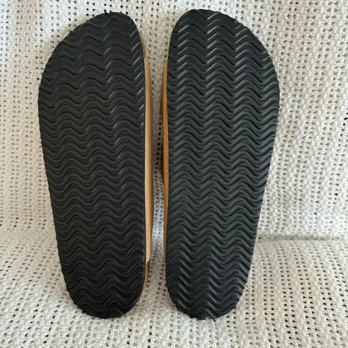 New. Sandals For Women Adjustable Buckle Cork Footbed Slip On Comfortable Design Tan Size 9.5