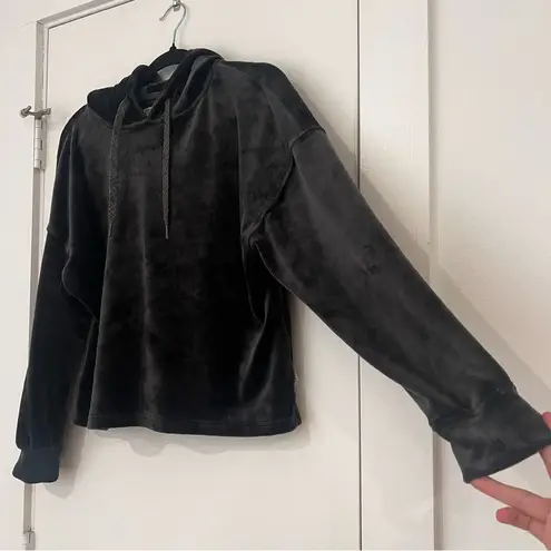 UGG Belden Velvet Fleece Hoodie Ink Black