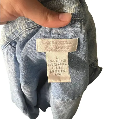 Christopher & Banks Vintage USA Grandmacore Jacket Denim 100% Cotton L