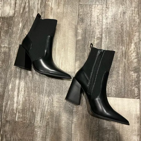 Wild Pair Black Ankle Booties Size 10