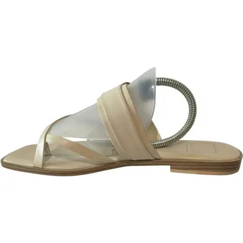 Dolce Vita Perris Cream Sandals Buckle Leather Slingback Double Strap size 9.5