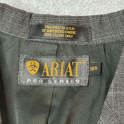 Ariat  Pro Series Equestrian Worsted Wool Gray Riding Show Jacket Women's Size 16