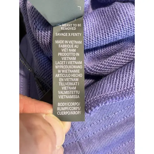 Savage X Fenty Weekender Terry Skirt Women's Size Medium Purple Mini Stretch NWT